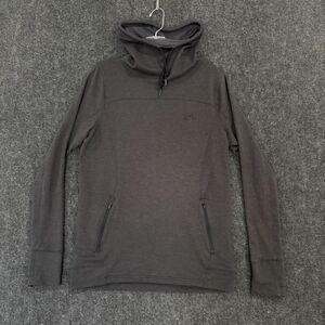Under Armour Featherweight Slouchy Hoodie Women's Medium Gray Funnel Neck